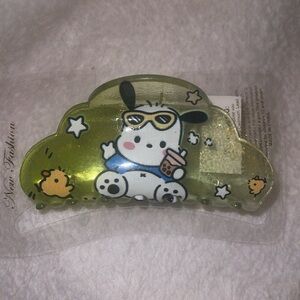 Pochacco Hello Kitty hair claw clip new